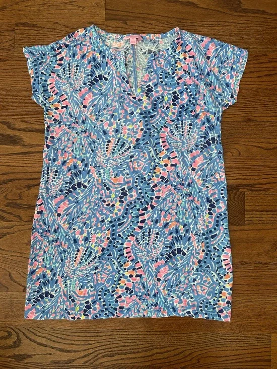 Lilly Pulitzer Duval Dress Tic Tac Tile Allover. Size XS - Picture 2 of 6